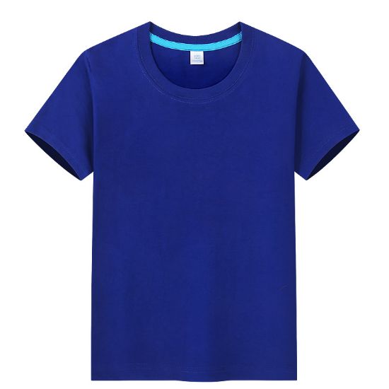 Picture of Summer cotton solid color crew neck short-sleeved T-shirt for children