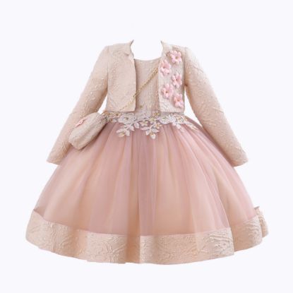 Picture of Autumn and winter girls princess skirt long pompadour skirt